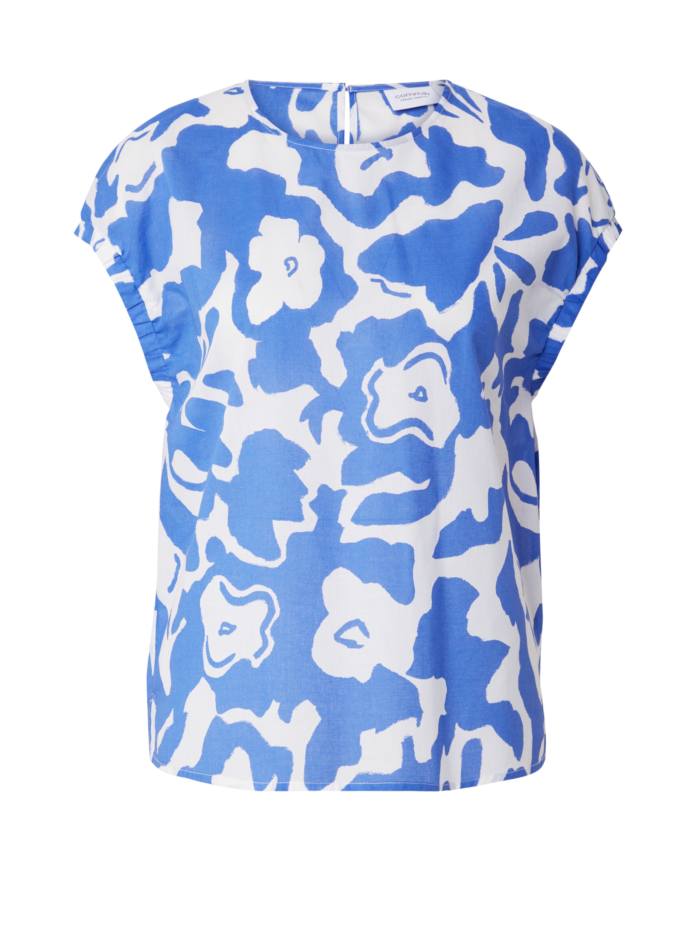 Chemisier comma casual identity en bleu : devant