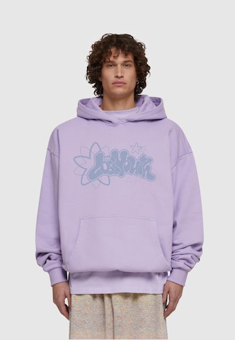 Lost Youth Sweatshirt 'Starry Silhouette' i lilla: forside
