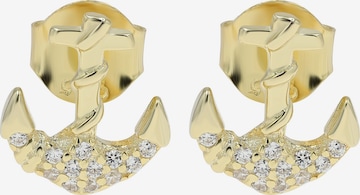 Akzent Earrings '"Anke" aus 925 Sterlingsilber, rhodiniert, langlebig' in Gold: front