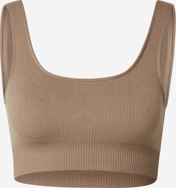 Bustier Soutien-gorge de sport aim'n en marron : devant