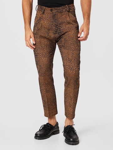 Regular Pantalon à pince 'JOAH' DRYKORN en marron : devant