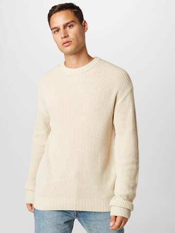 JACK & JONES Sweater 'BRINK' in Grey: front