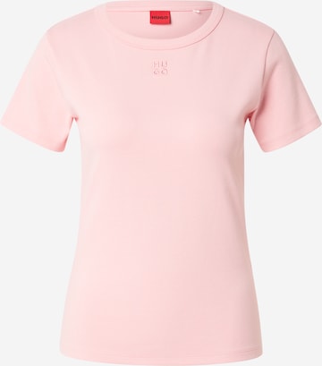 T-shirt 'Deloris' HUGO en rose : devant
