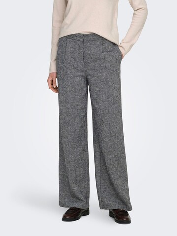 Wide leg Pantaloni 'ONLBEKKA' di ONLY in grigio: frontale