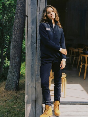 Pullover ' OXNETE HALFZIP ' di Oxmo in nero