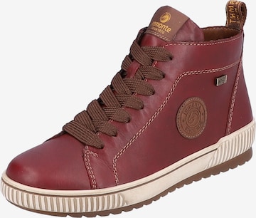 REMONTE High-Top Sneakers in Brown: front