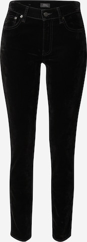 Polo Ralph Lauren Skinny Jeans in Zwart: voorkant