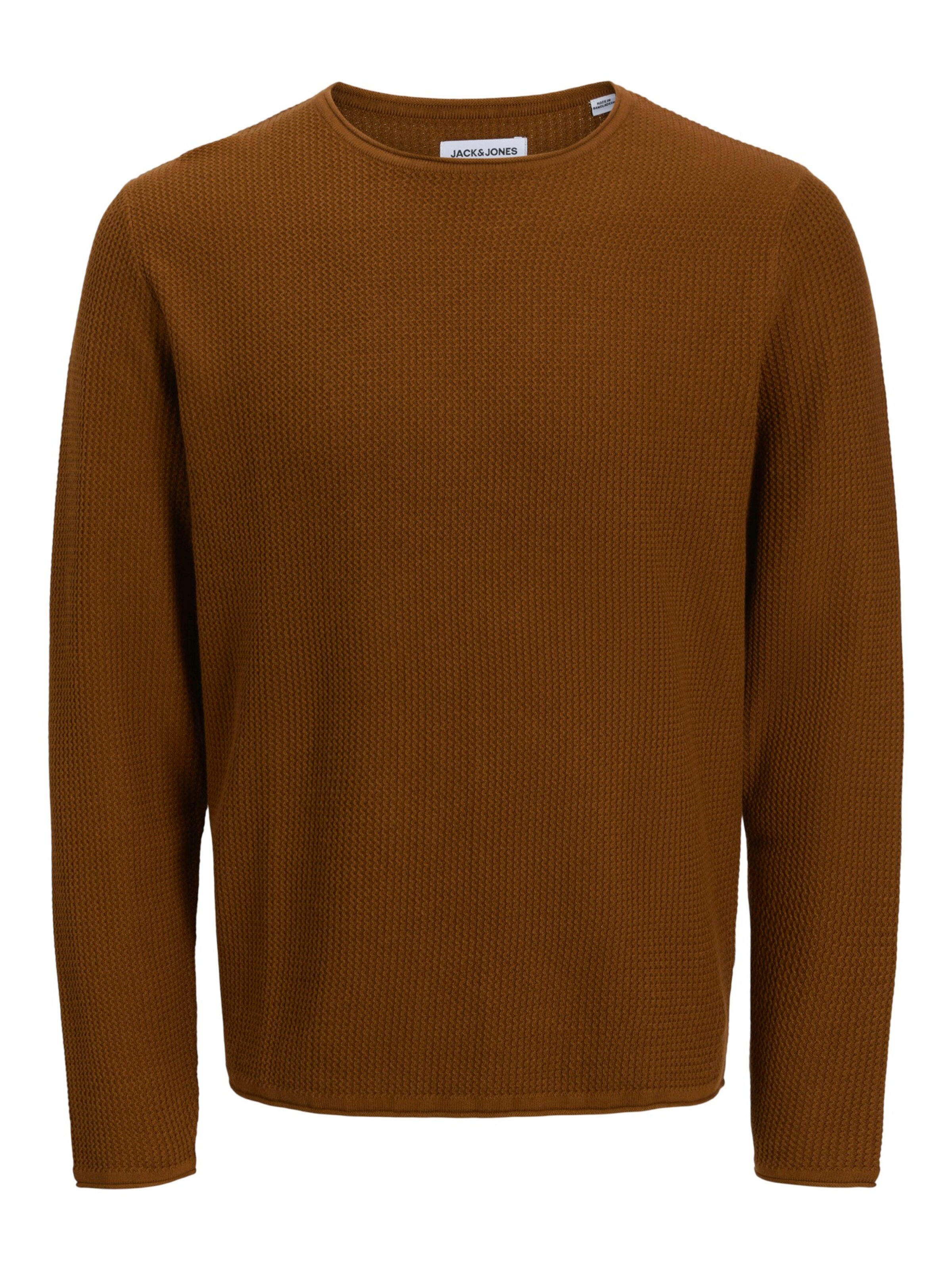 JACK & JONESPulover 'JJECOOPER' - smeđa boja: prednji dio