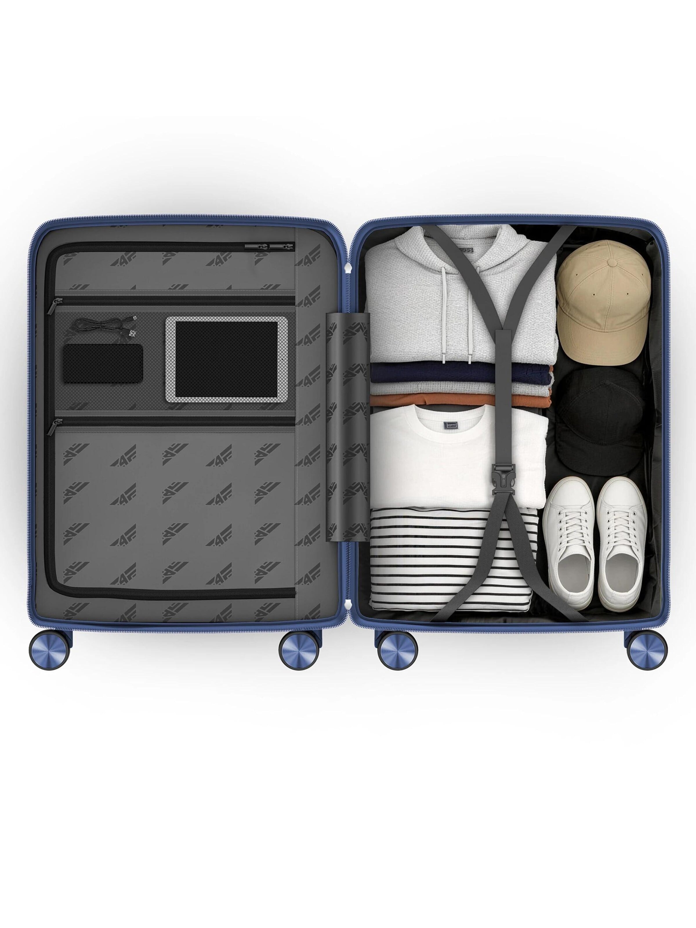 4FLY Suitcase Set 'Linea Lux' in Blue