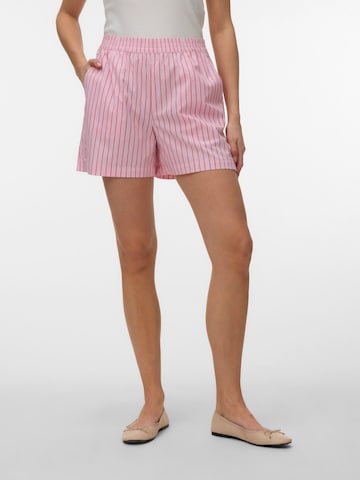 VERO MODA Regular Pants 'VMFRIBA' in Pink: front