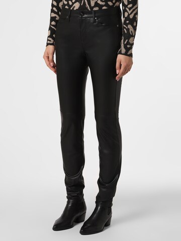 Skinny Pantalon MAC en noir : devant