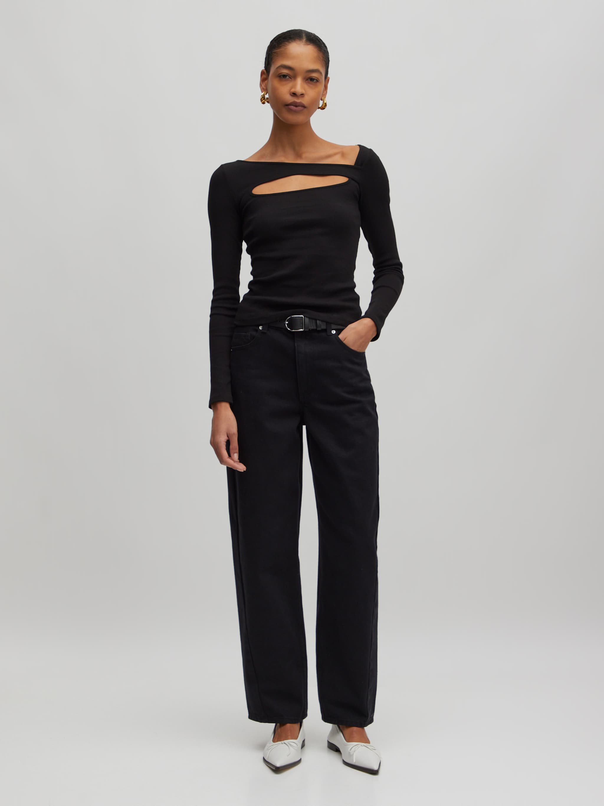 EDITED Producten Shirt 'Idalina' Zwart