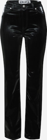 NEON & NYLON Spodnie 'RIVA' w kolorze czarny: przód