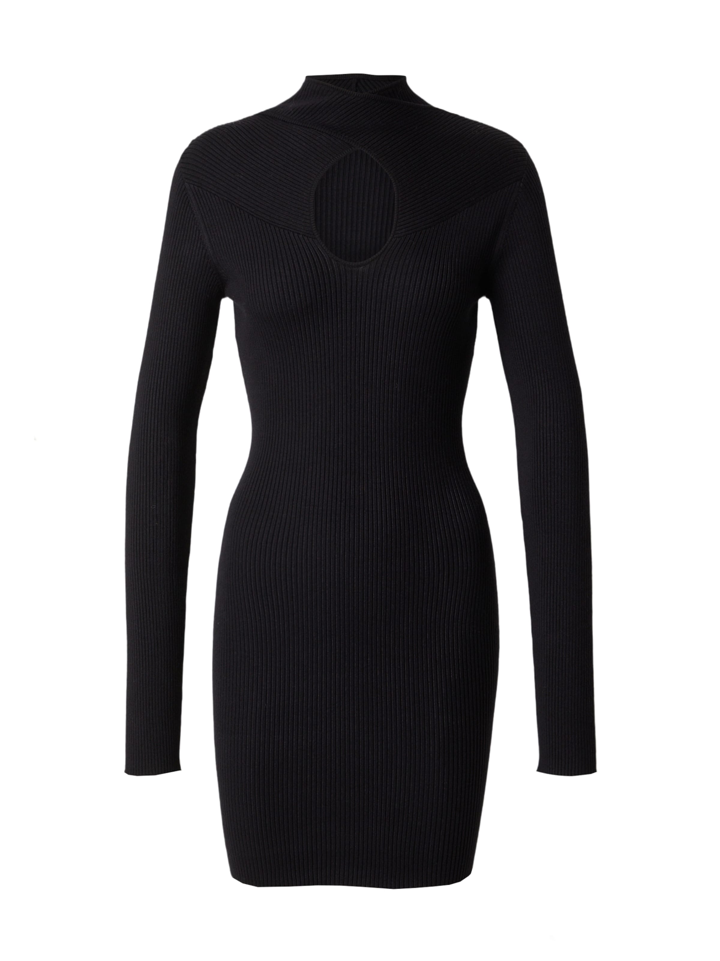 Robes en maille 'Aiyana' EDITED en noir : devant