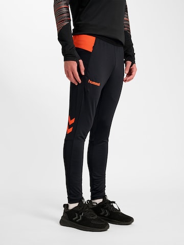 Hummel Skinny Sporthose 'Blaze Pro' in Schwarz: Vorderseite