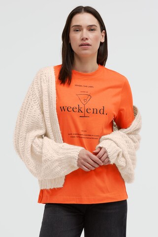 SENSES.THE LABEL Shirt in Orange: front