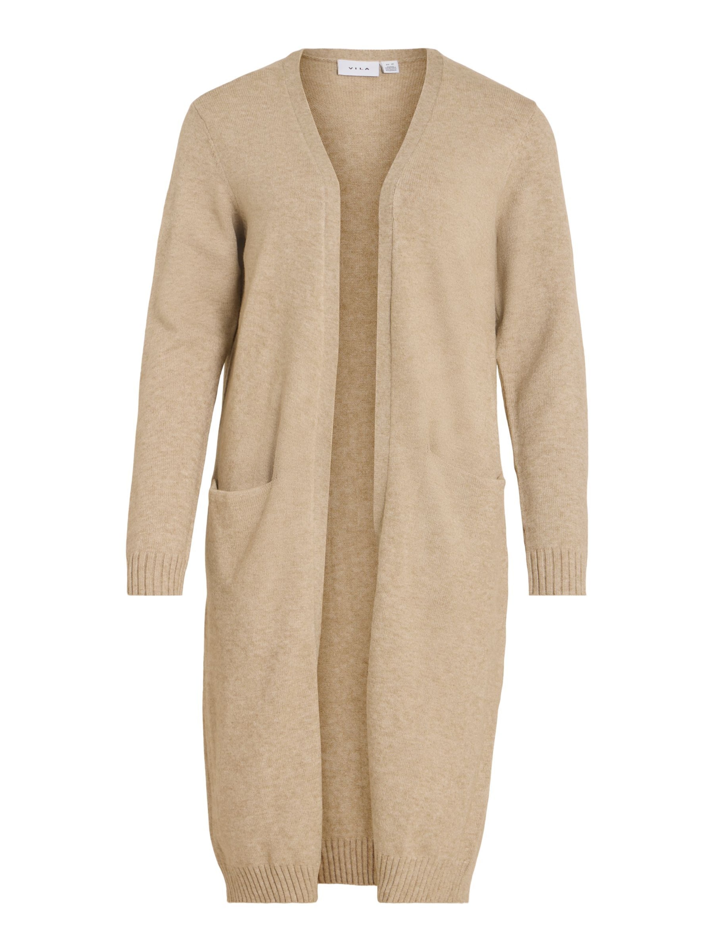 Cardigan 'VIRil' VILA en beige : devant