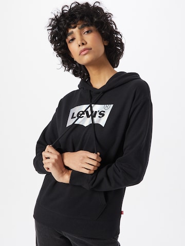 LEVI'S ® Sweatshirt 'Graphic Standard Hoodie' in Black: front