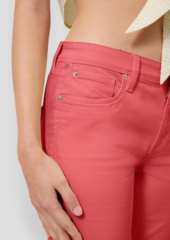 QS Slim fit Jeans 'Catie' in Red