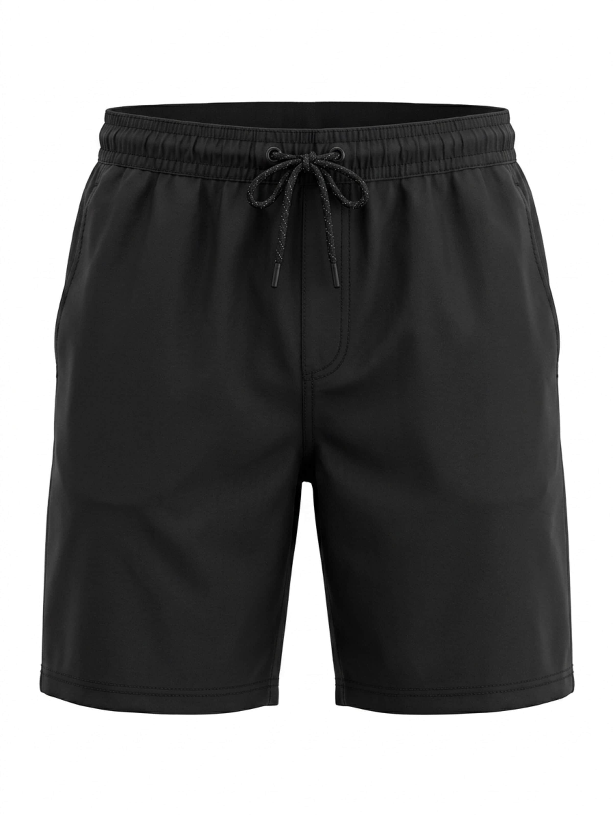 PANTONECLO Boardshorts 'Pantoneclo Men’s Shorts' in Zwart: voorkant