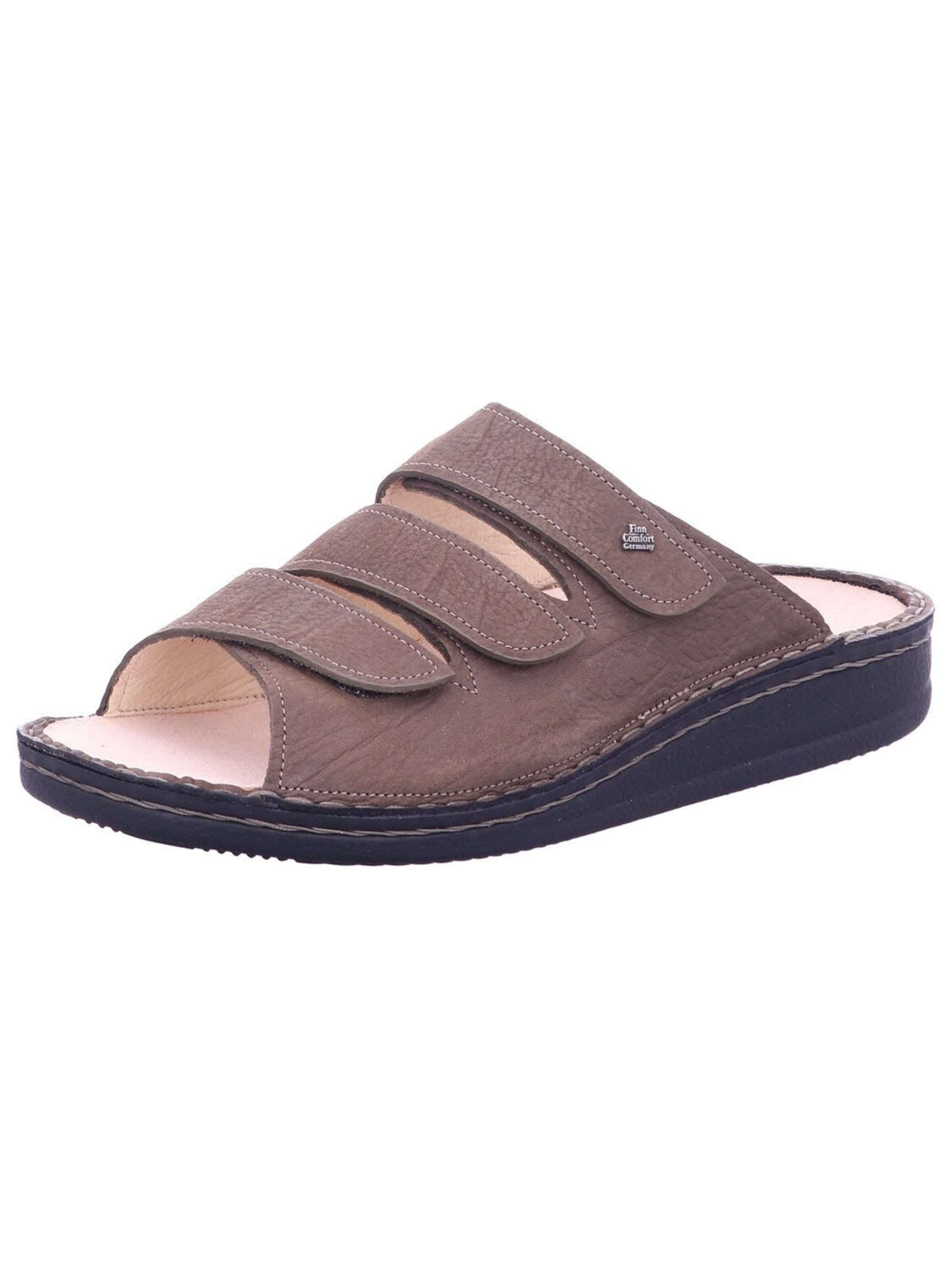 Zoccoletto 'Pantolette Herren 01508 039014 Echtleder in braun' di Finn Comfort in marrone: frontale