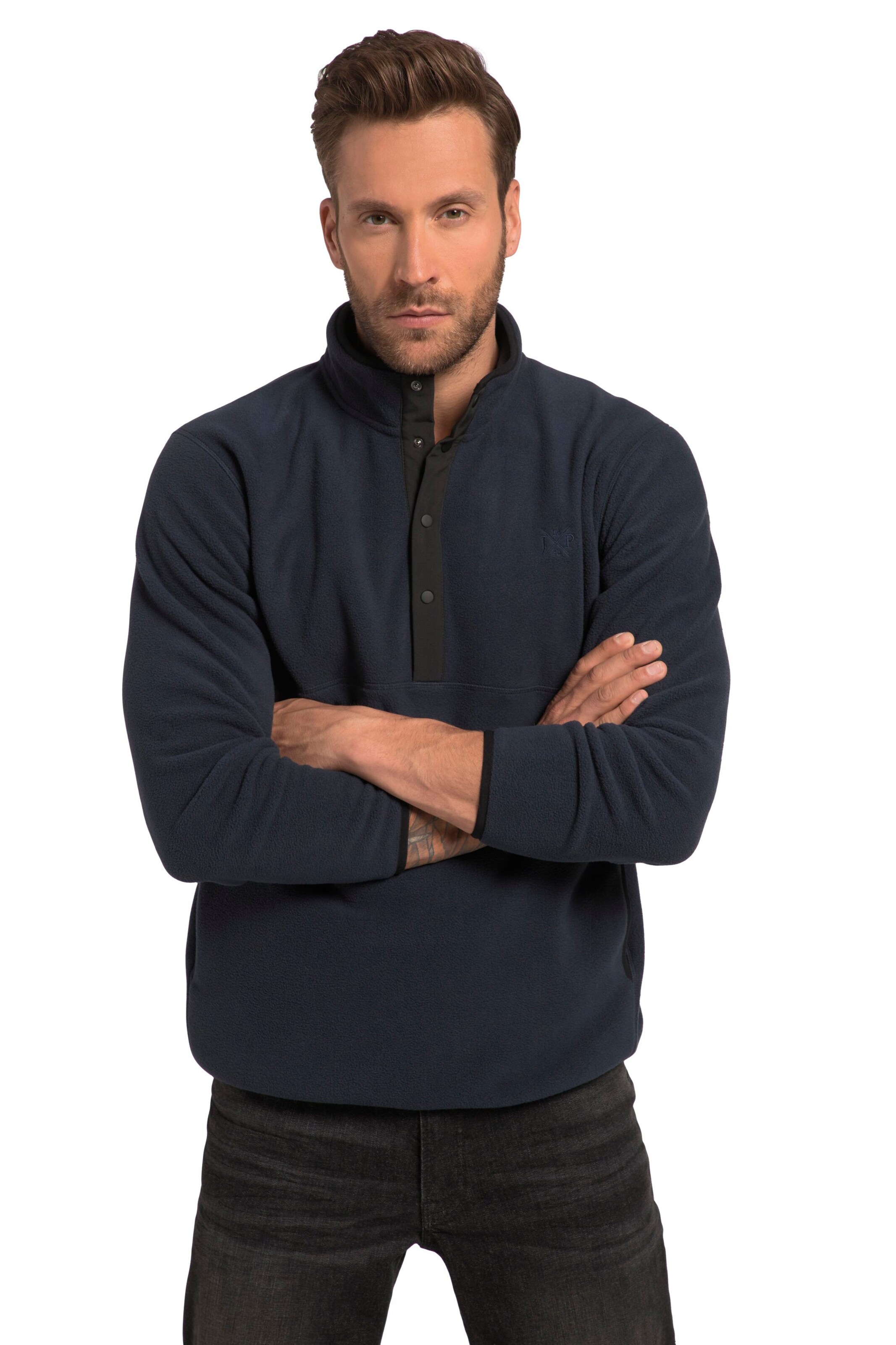 JP1880 Sweatshirt in Blauw: voorkant