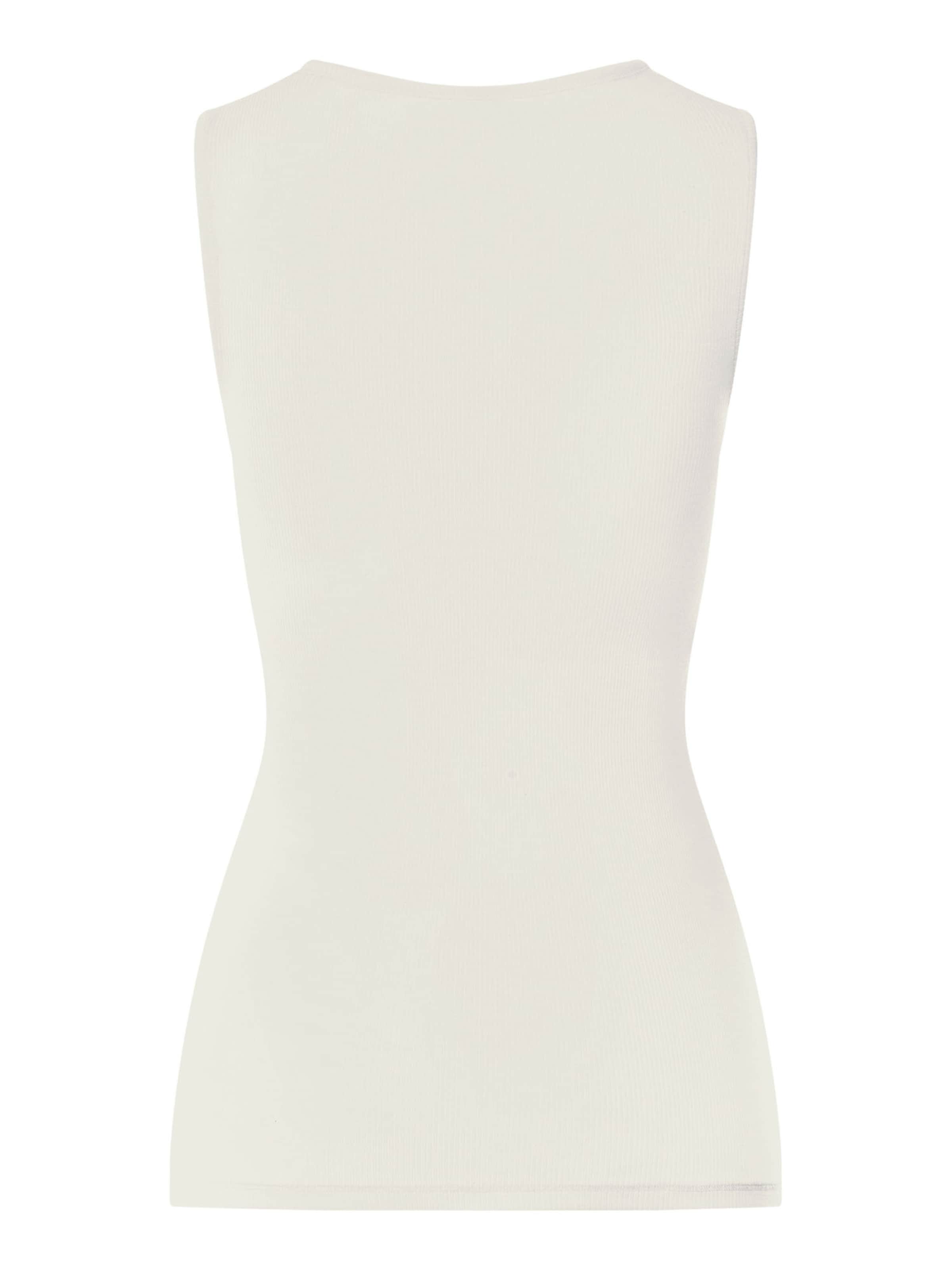 Hanro Top ' Woolen Lace ' in Wit
