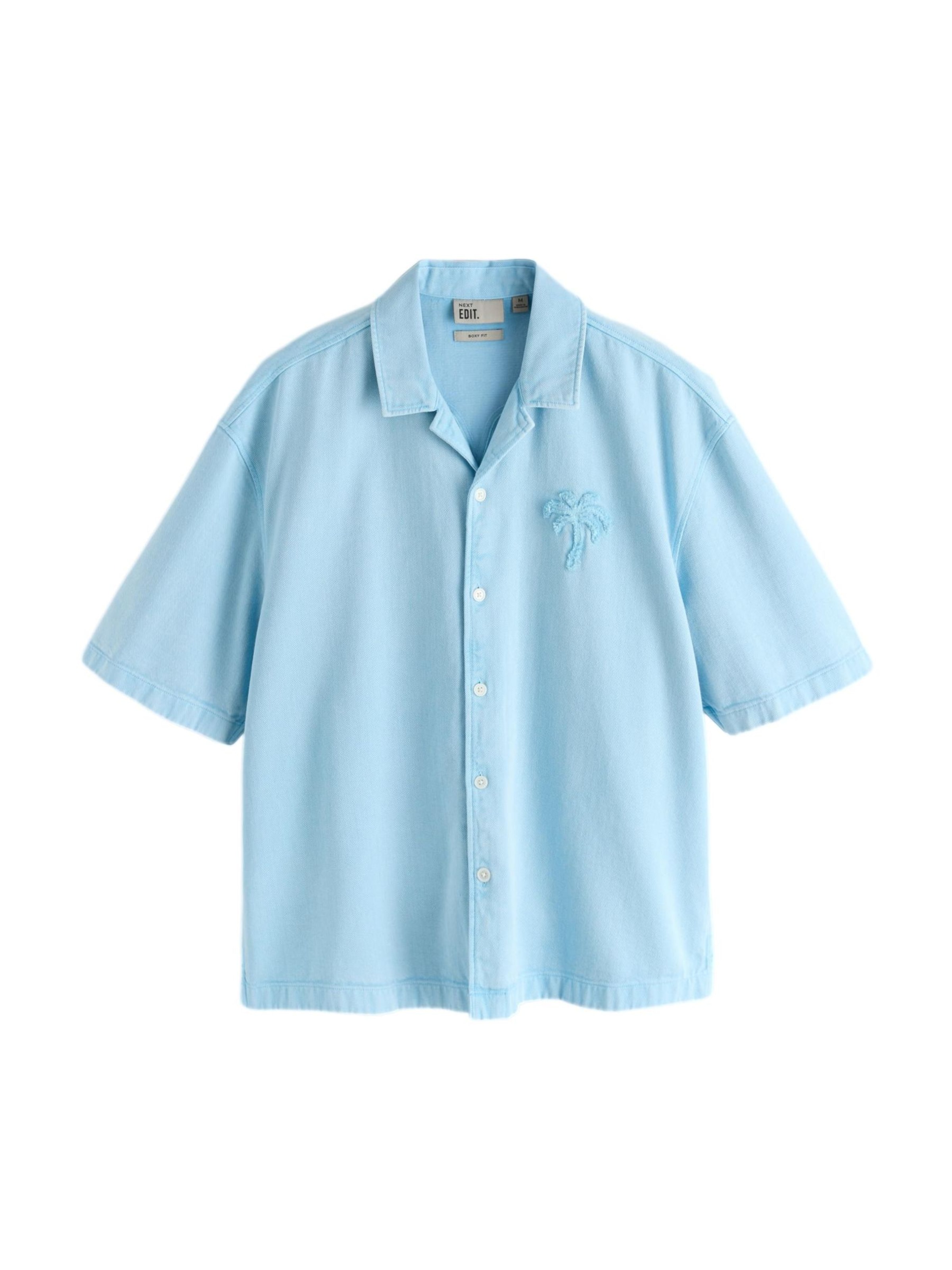 Coupe regular Chemise 'Edit' Next en bleu : devant