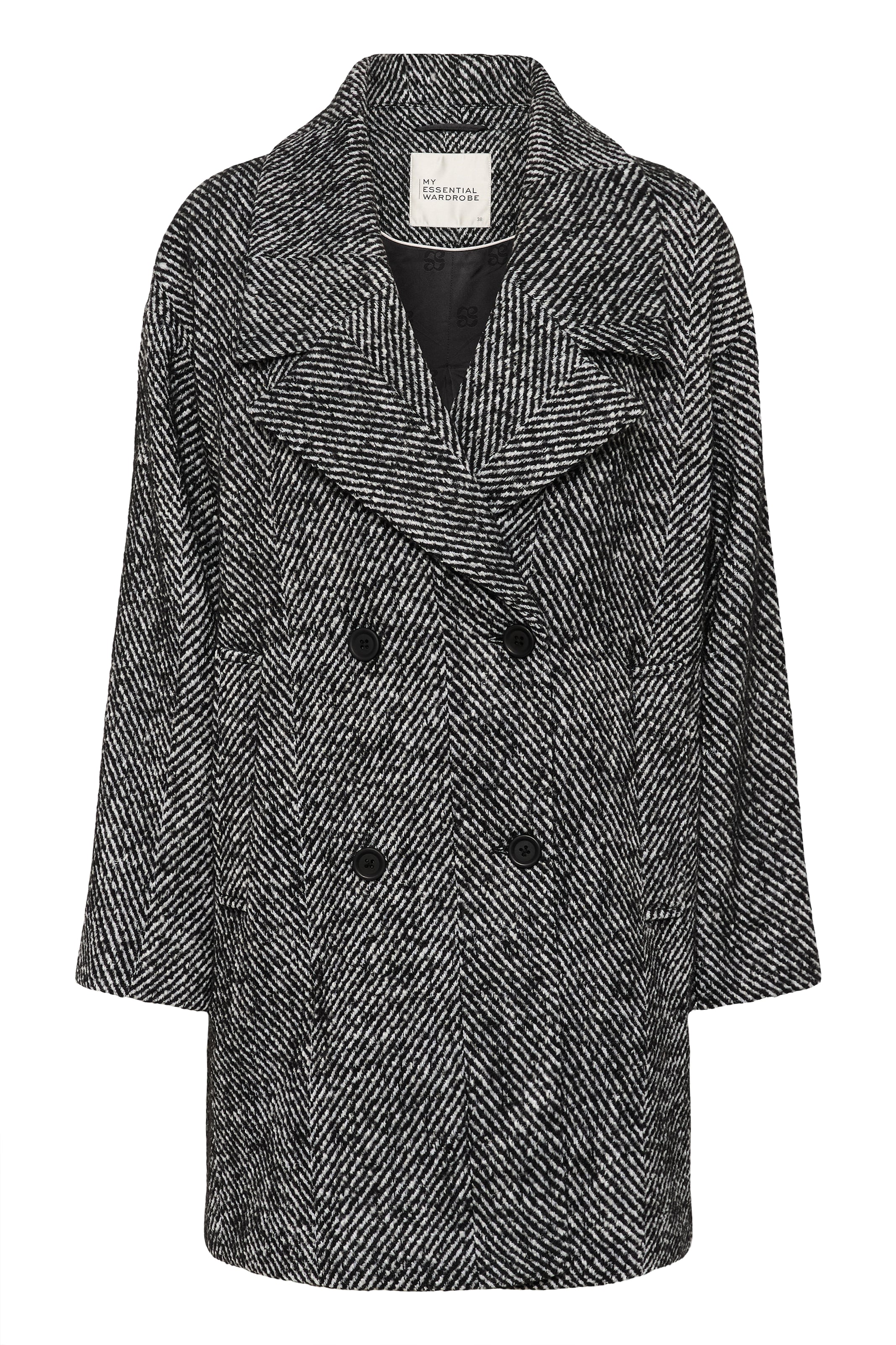 My Essential Wardrobe Overgangsfrakke &#x27;MaggieMW&#x27; i sort: forside