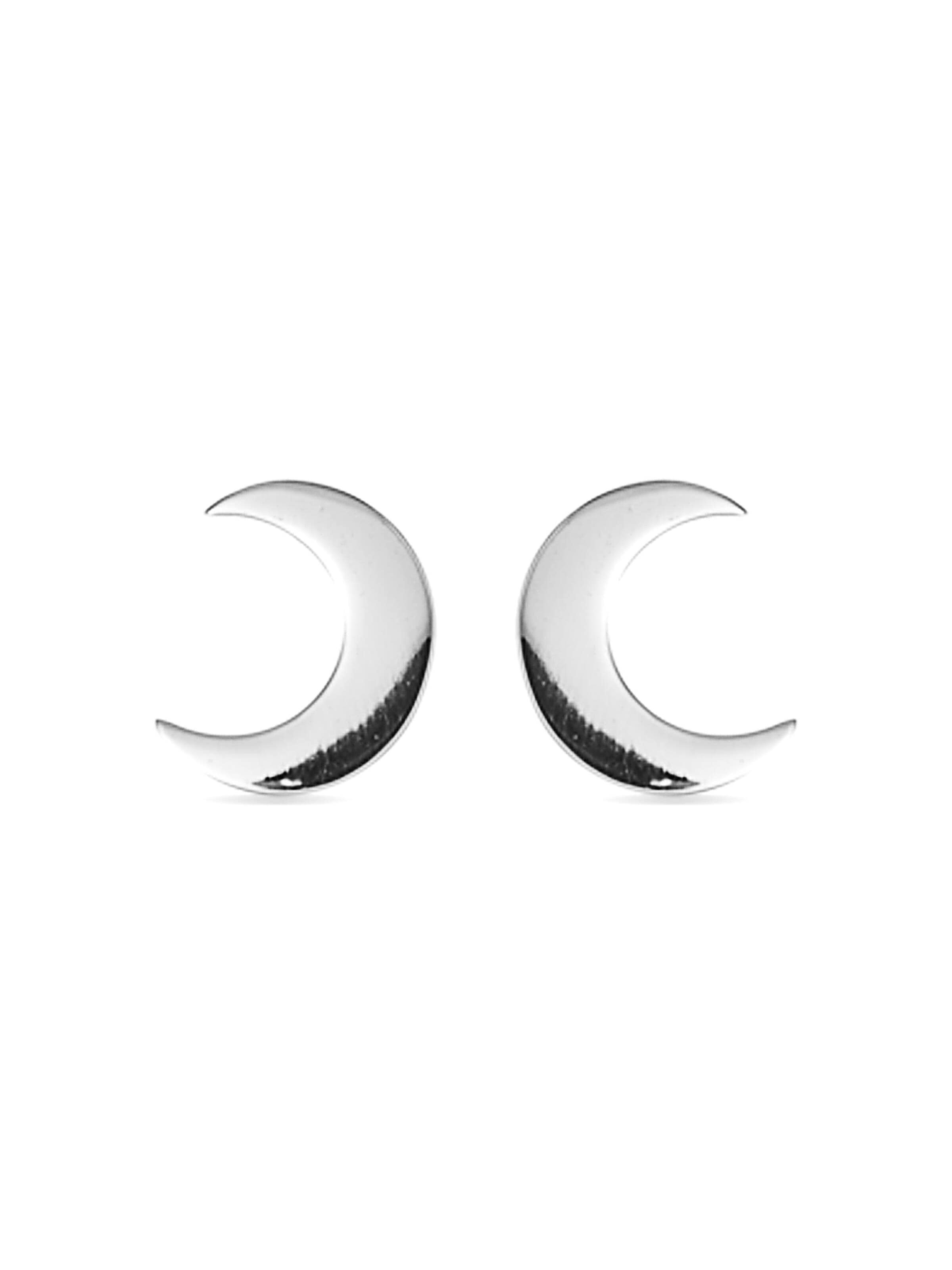 Luxenter Kolczyki 'Crescent' w kolorze srebrny: przód