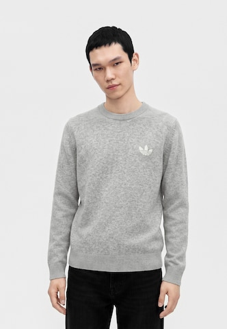 Pull-over 'Trefoil Essentials' ADIDAS ORIGINALS en gris : devant