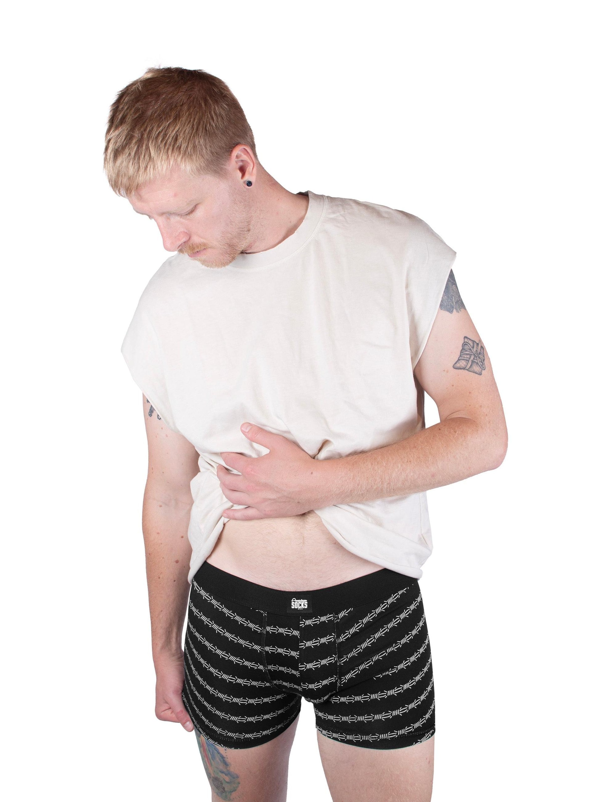 Boxers 'Spiky' American Socks en noir