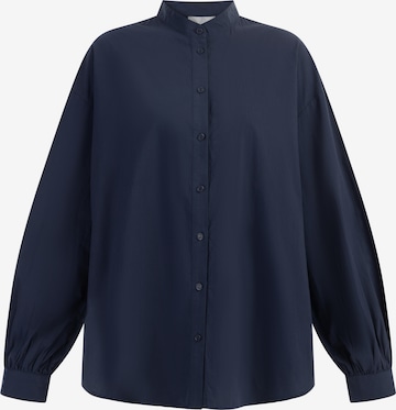 Camicia da donna di RISA in blu: frontale