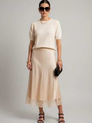 WEARABLE STORIES Sweater 'Nina' in Beige