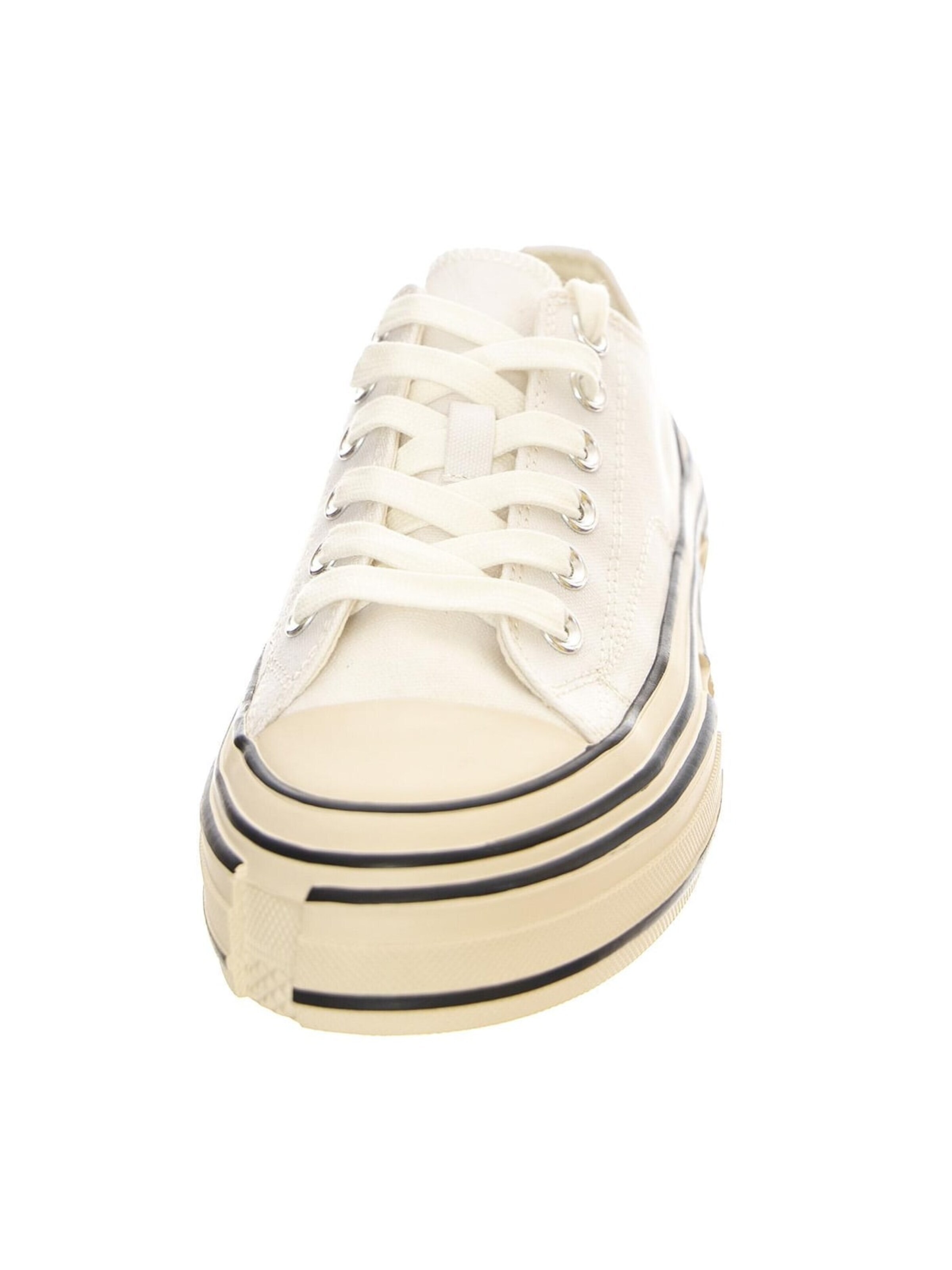 Jeffrey Campbell Sneaker low 'JC Play Endorphin-H Canvas White Shoes' i hvid