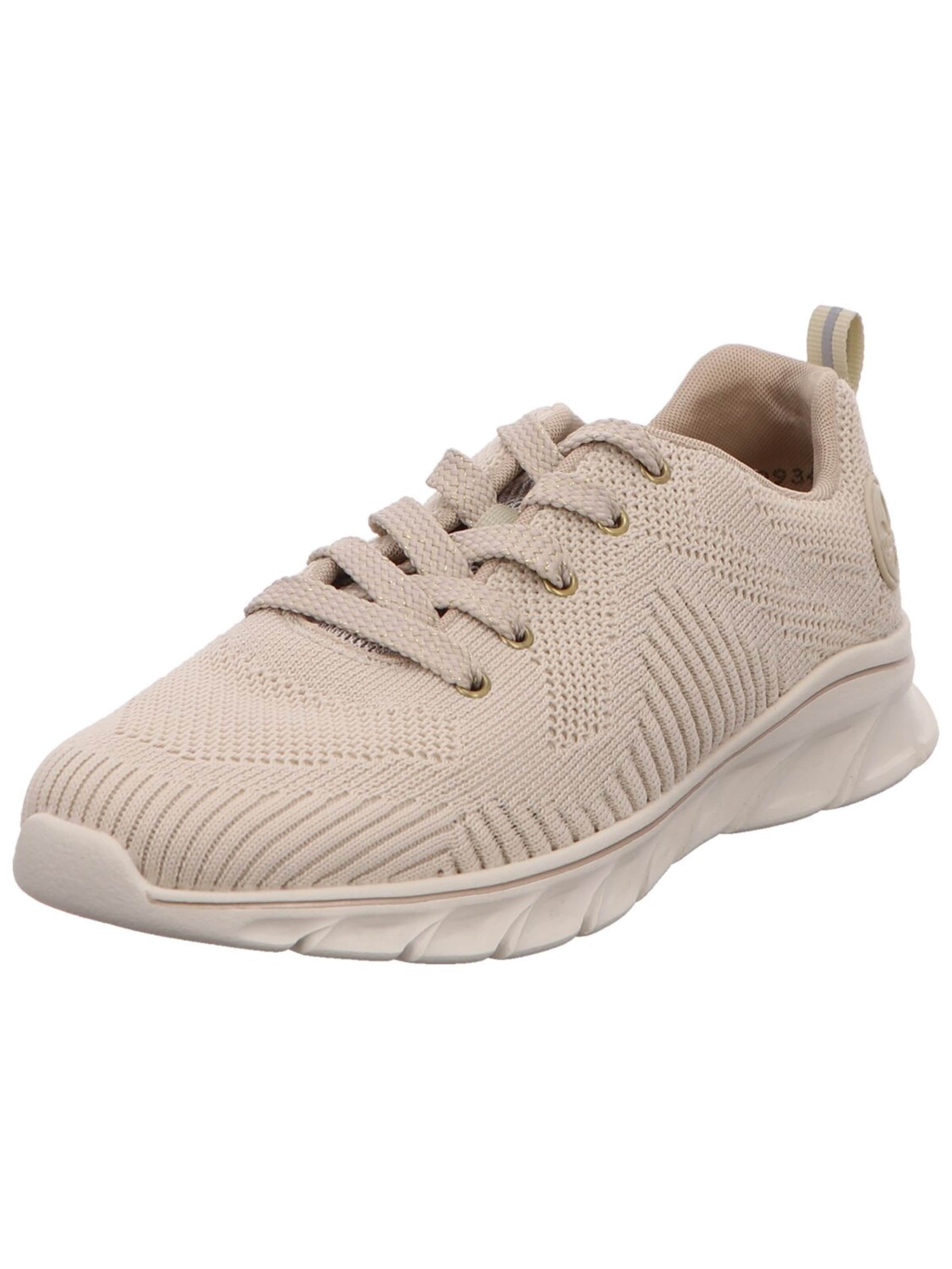Chaussure à lacets Rieker en beige : devant