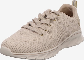 Chaussure à lacets Rieker en beige : devant