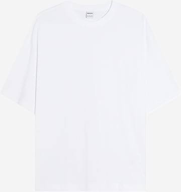 Bershka Majica | bela barva: sprednja stran