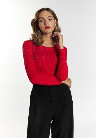 faina Sweater in Red: front