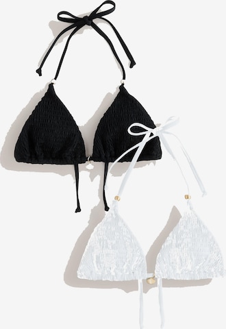 juoda Next Trikampė Bikinio viršutinė dalis: priekis