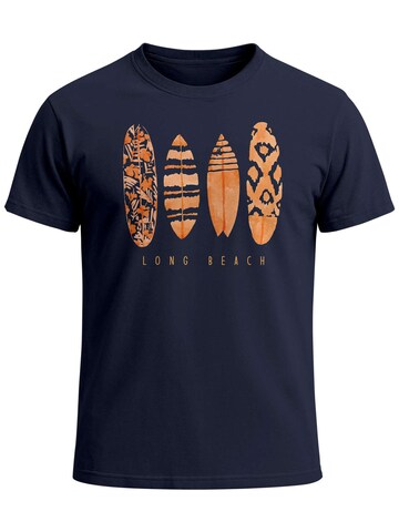 Neverless Shirt 'Long Beach' in Blue: front