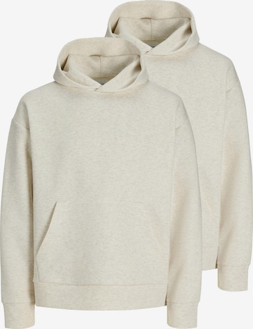 JACK & JONES Sweatshirt 'Barron' in White: front
