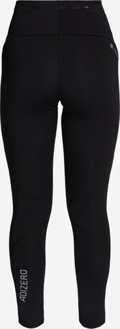 Skinny Pantalon de sport 'Adizero' ADIDAS PERFORMANCE en noir