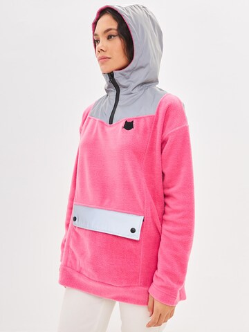 Cat e Lolette Fleece Jacket 'Cat Hoodie' in Pink