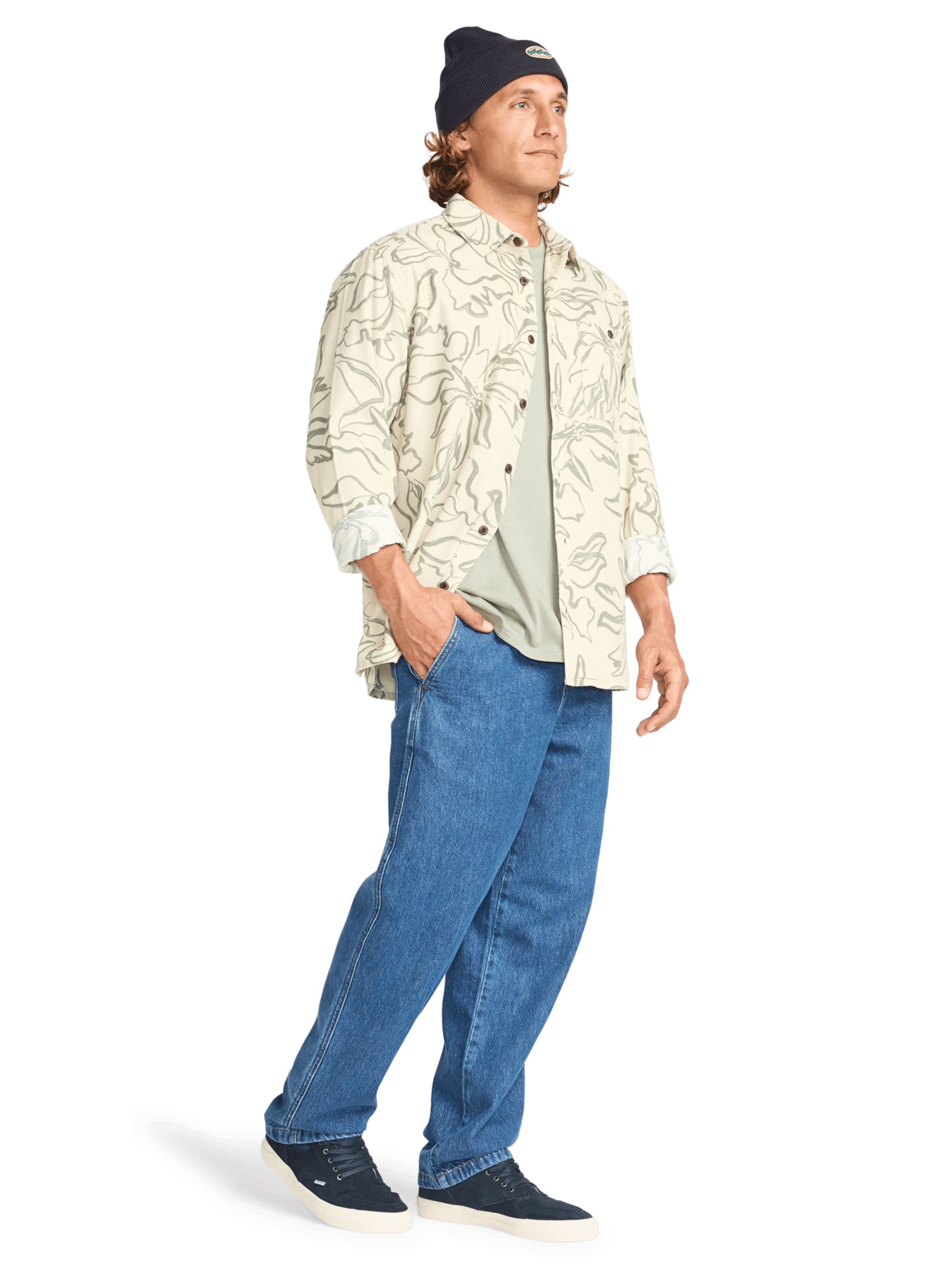 BILLABONG Regular fit Button Up Shirt 'Solana' in Beige