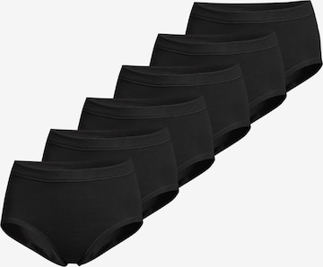 CON-TA Slip 'Feinripp' in Black: front