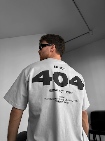 Kleidermafia Shirt 'Oversize 404 T-shirt - Grey' in Grau