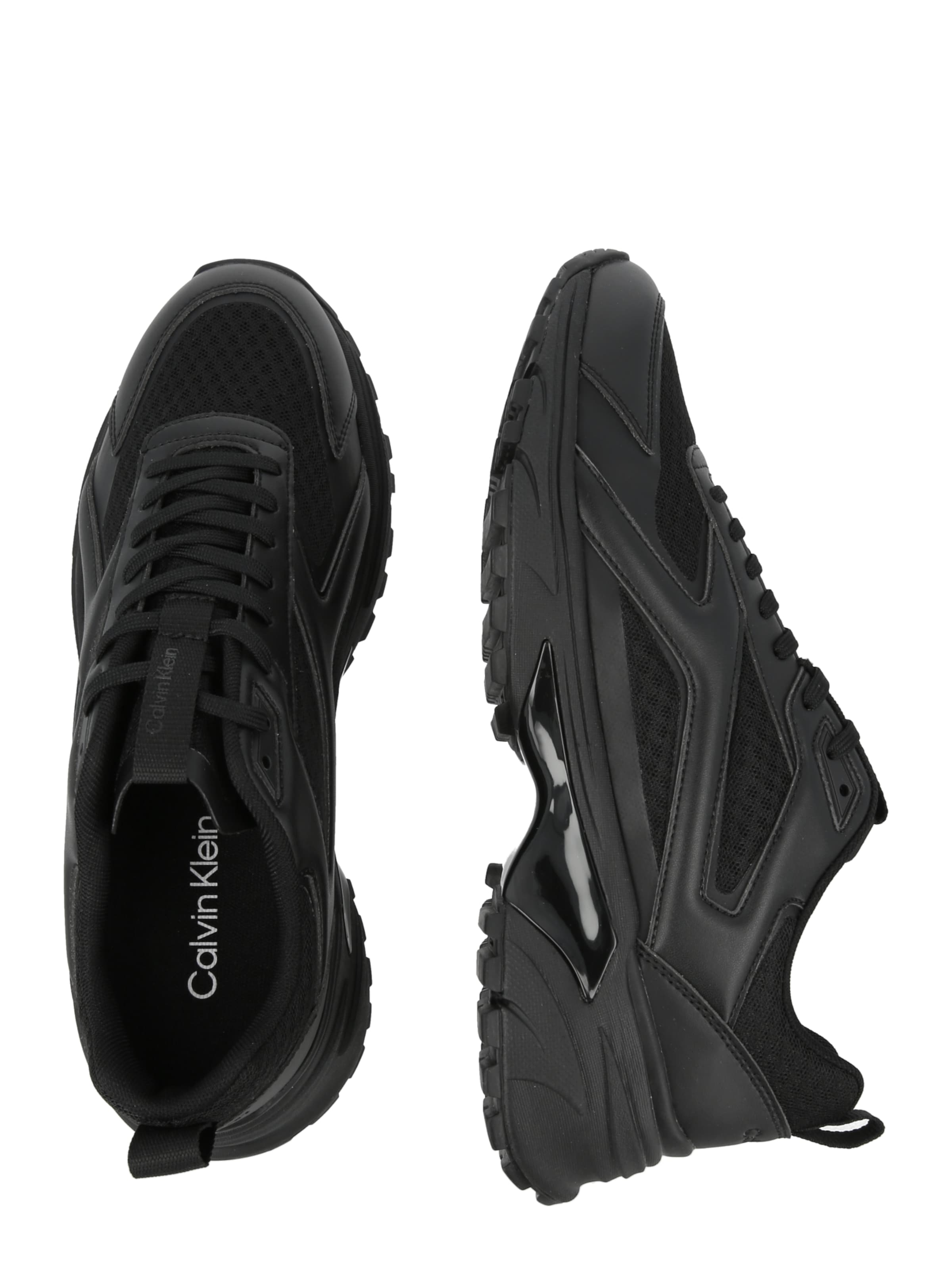 Calvin Klein Σνίκερ χαμηλό 'HIKE RUNNER' σε μαύρο