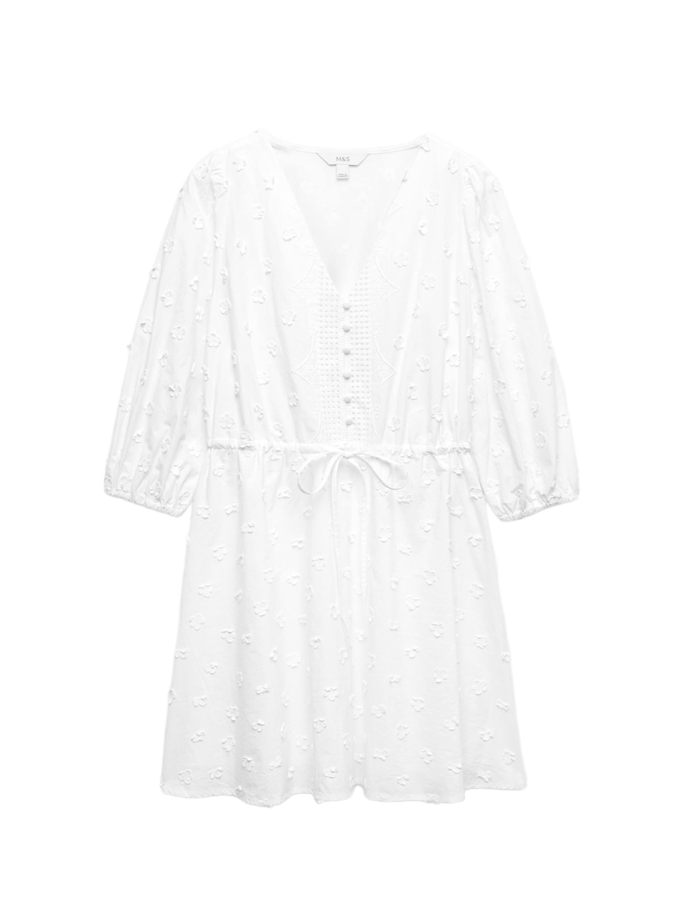 Marks & Spencer Dress in White: front