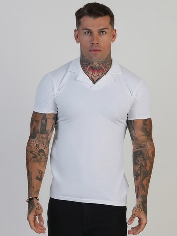 T-Shirt SikSilk en blanc : devant